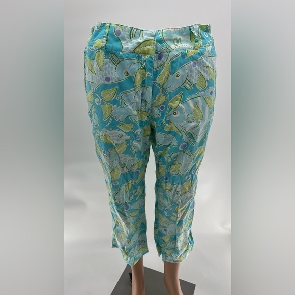 Lilly Pulitzer Pants Size 4 - Atlantis Fish Print - Picture 3 of 6